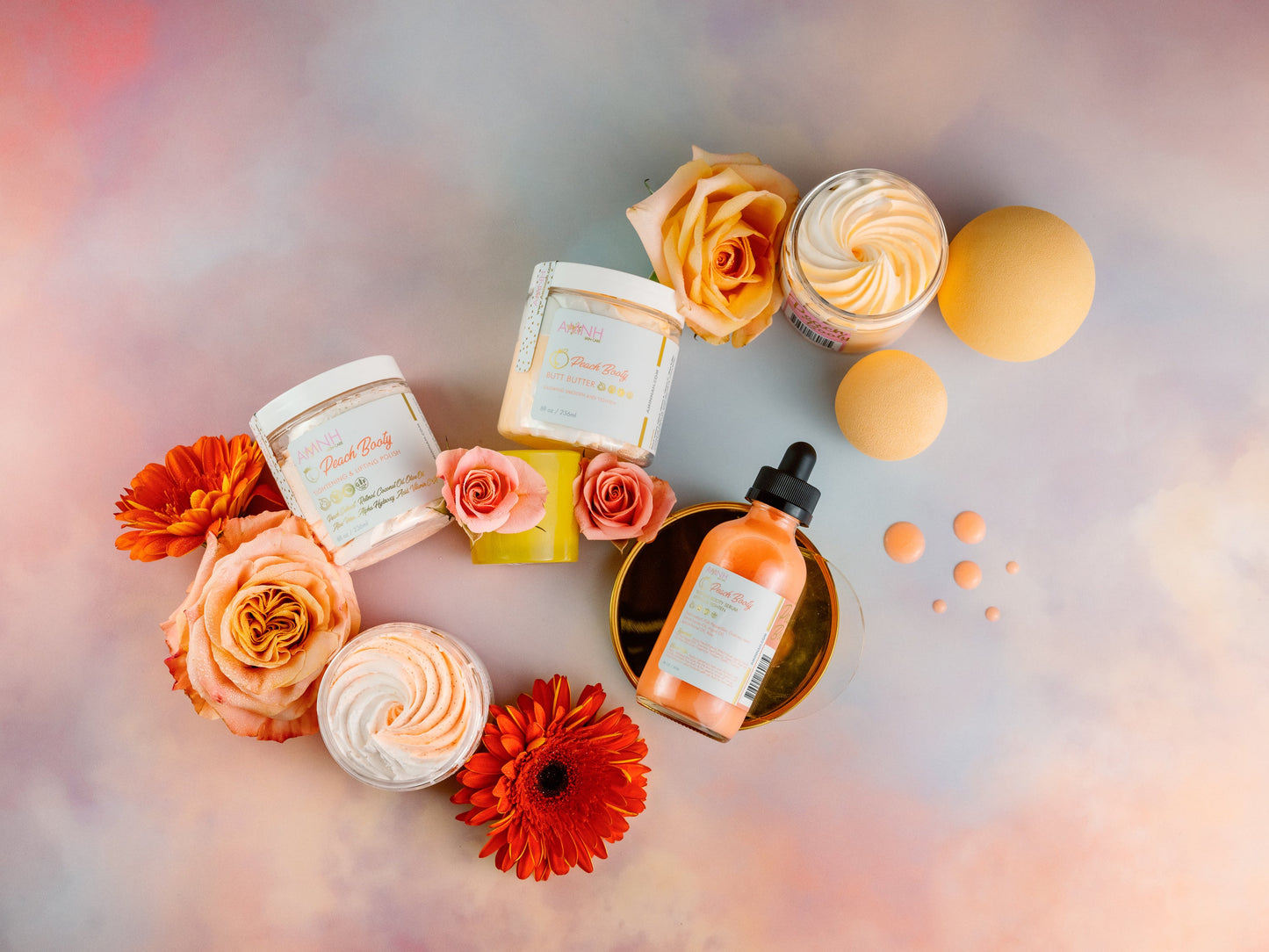 "Peach Booty" Collection |Body Butter| Serum| Sugar Scrub|