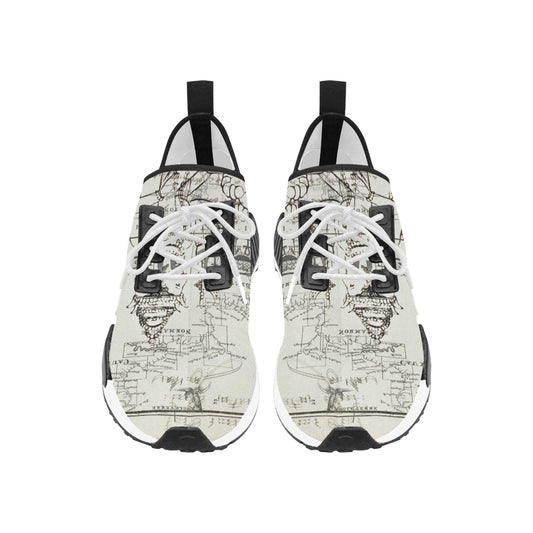 A MAP AND SOME ILLUSTRATIONS Women’s All Over Print Running Shoes