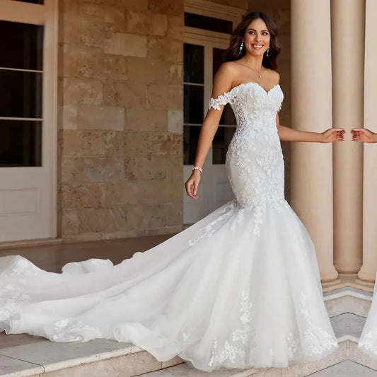 Allure of Love Off-The-Shoulder Gown