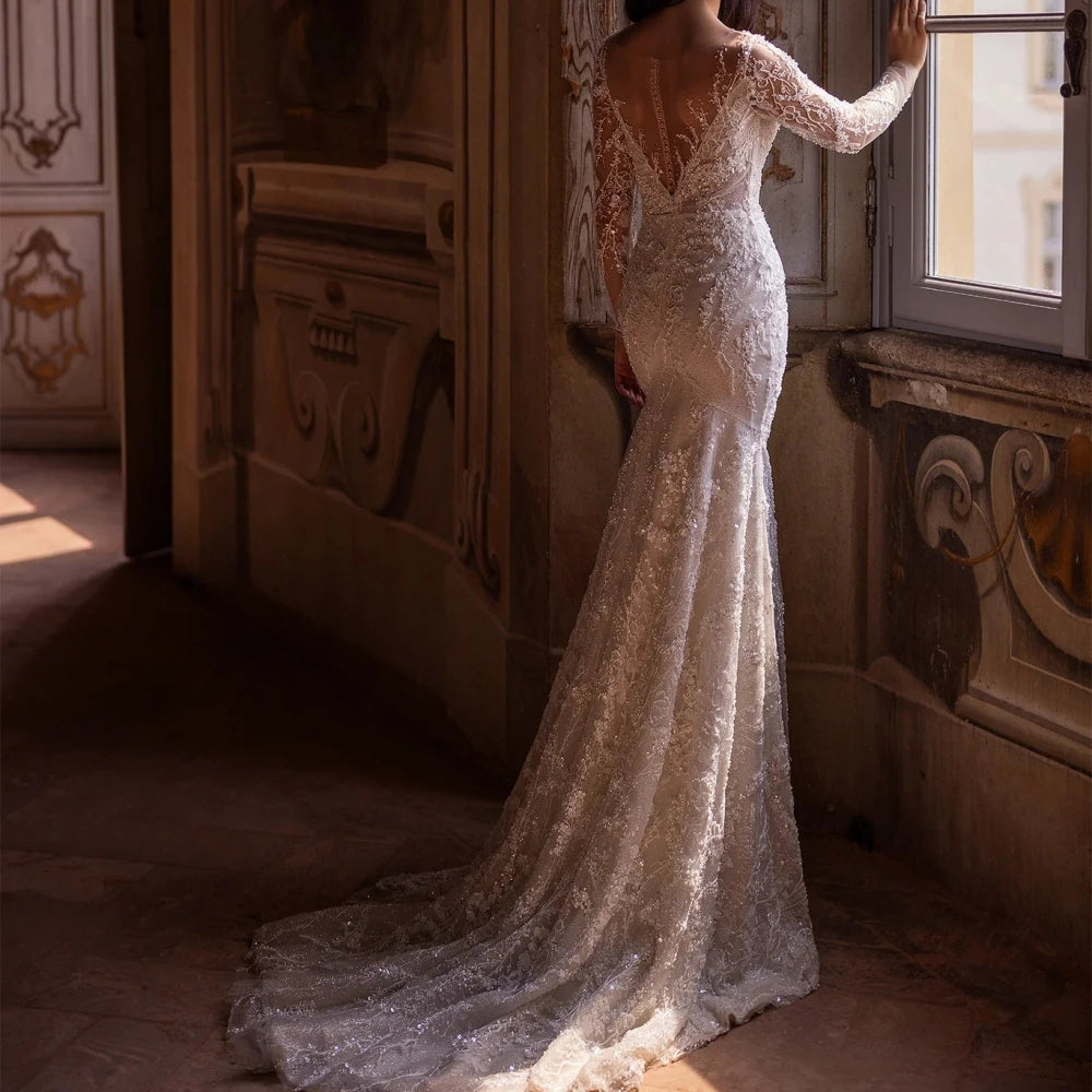 Serene Sequin Wedding Gown