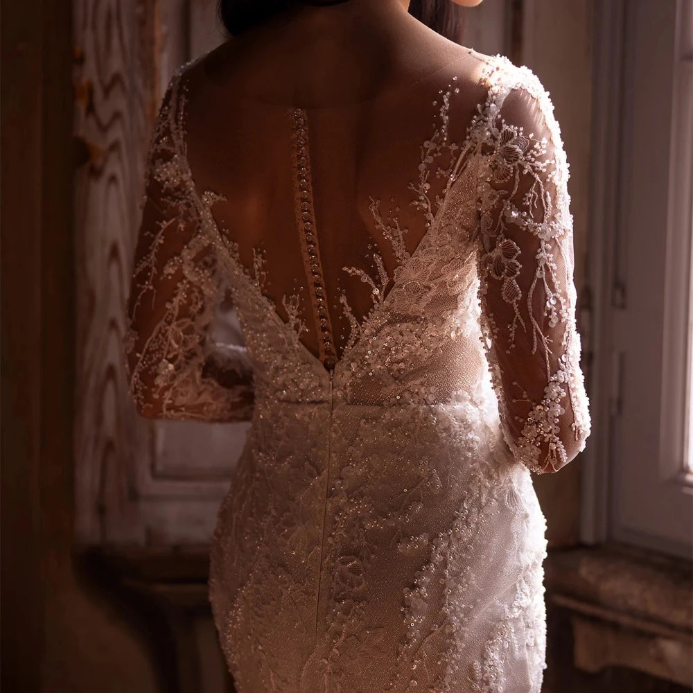 Serene Sequin Wedding Gown