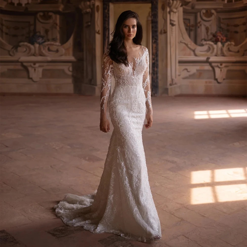 Serene Sequin Wedding Gown