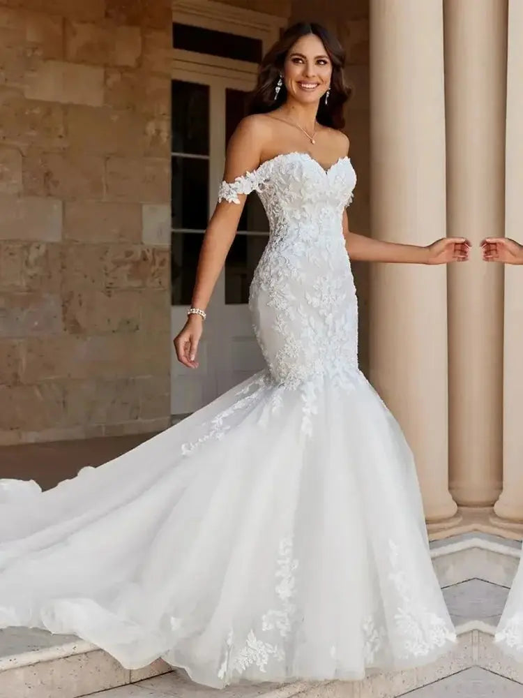 Allure of Love Off-The-Shoulder Gown