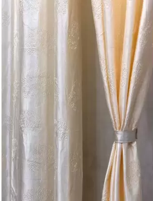 214 cm (7 ft) Polyester Room Darkening Door Curtain (Pack Of 2)