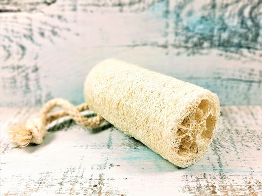 Organic Natural 4" Loofah, loofa, luffa, vegan loofah, natural sponge,